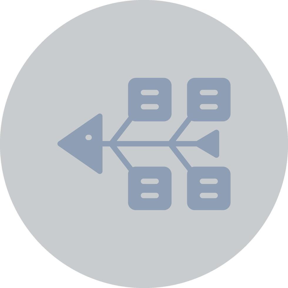 fiskben diagram kreativ ikon design vektor