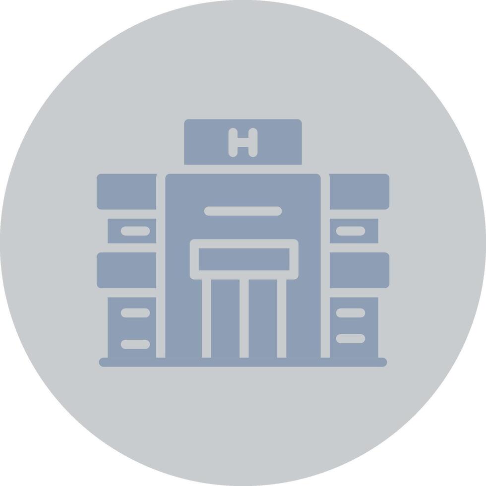 Krankenhaus kreatives Icon-Design vektor