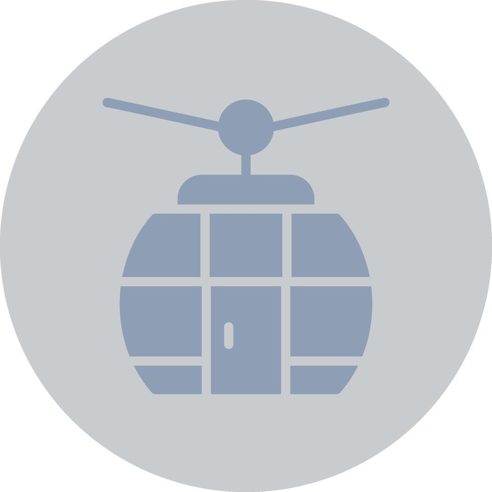 Seilbahn kreatives Icon-Design vektor