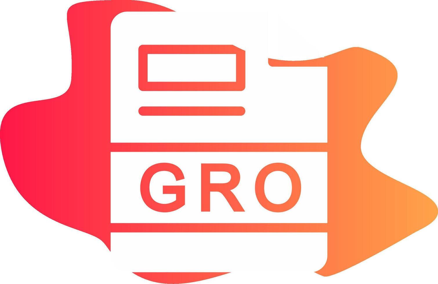 gro kreativ Symbol Design vektor