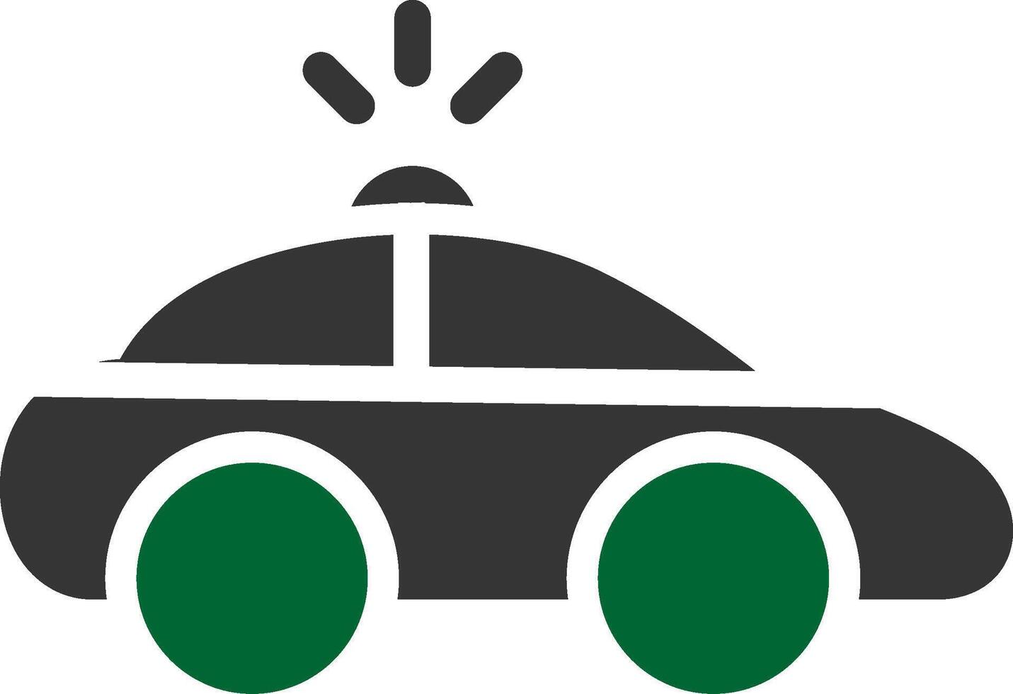 Polizeiauto kreatives Icon-Design vektor