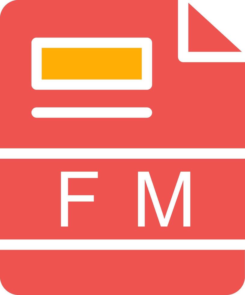 fm kreativ Symbol Design vektor