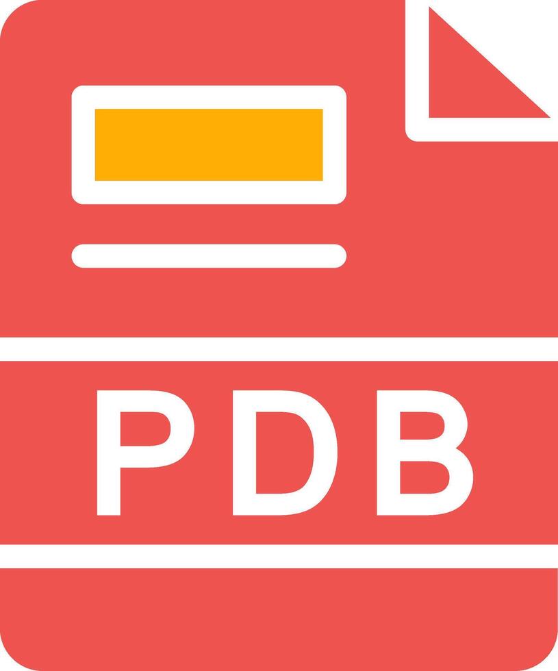 pdb kreativ ikon design vektor