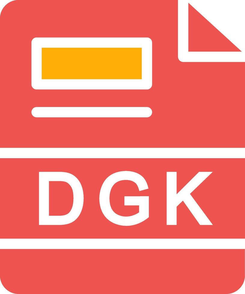 dgk kreativ ikon design vektor