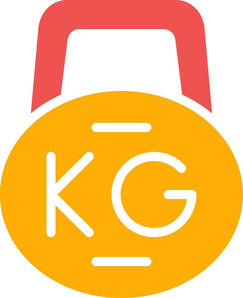 Kettlebell kreatives Icon-Design vektor