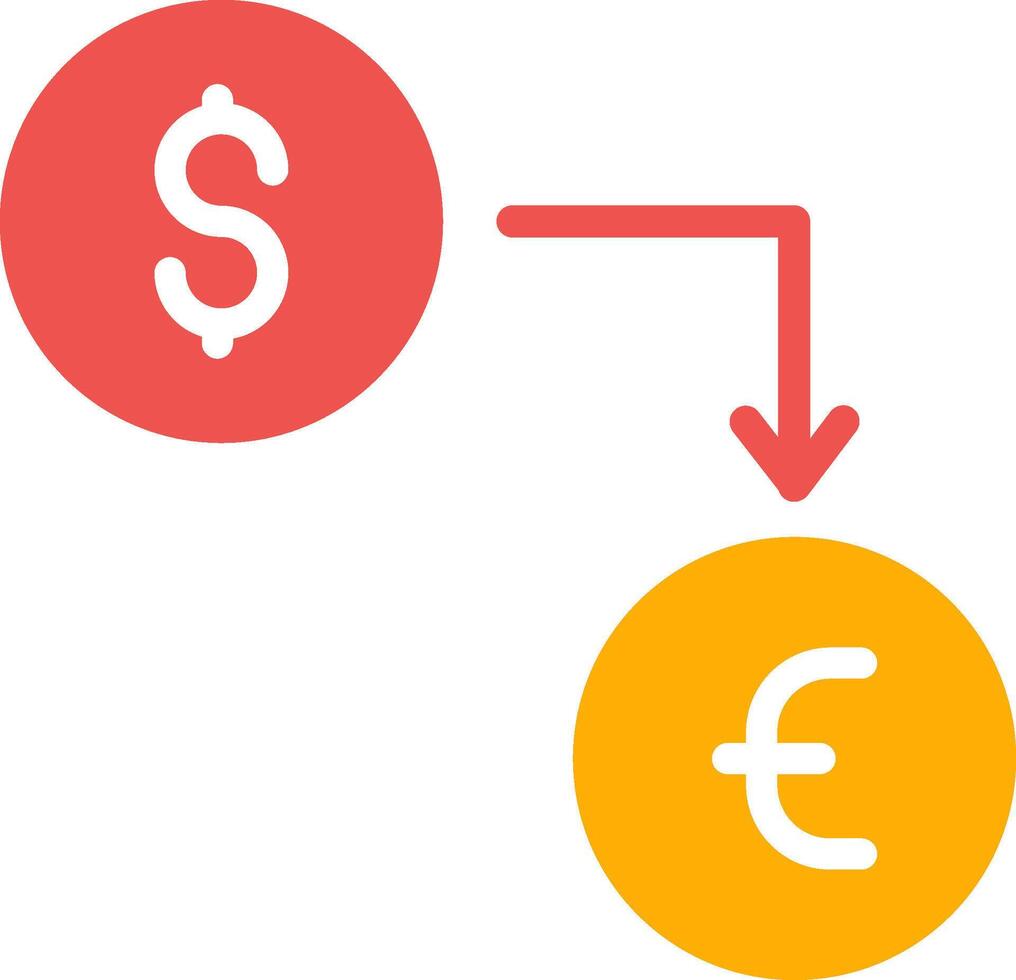 valuta utbyta kreativ ikon design vektor