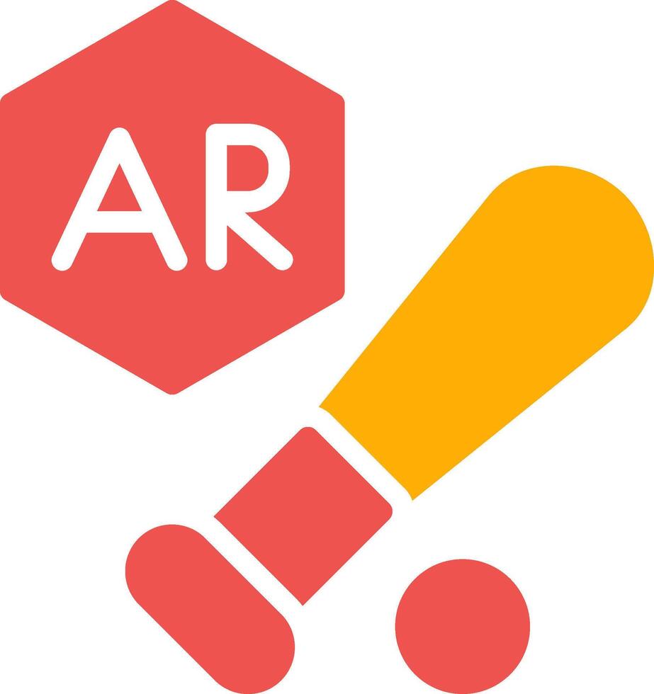 ar Baseball kreativ Symbol Design vektor