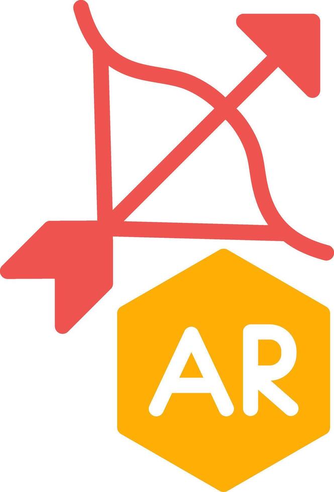 ar Bogenschießen kreativ Symbol Design vektor