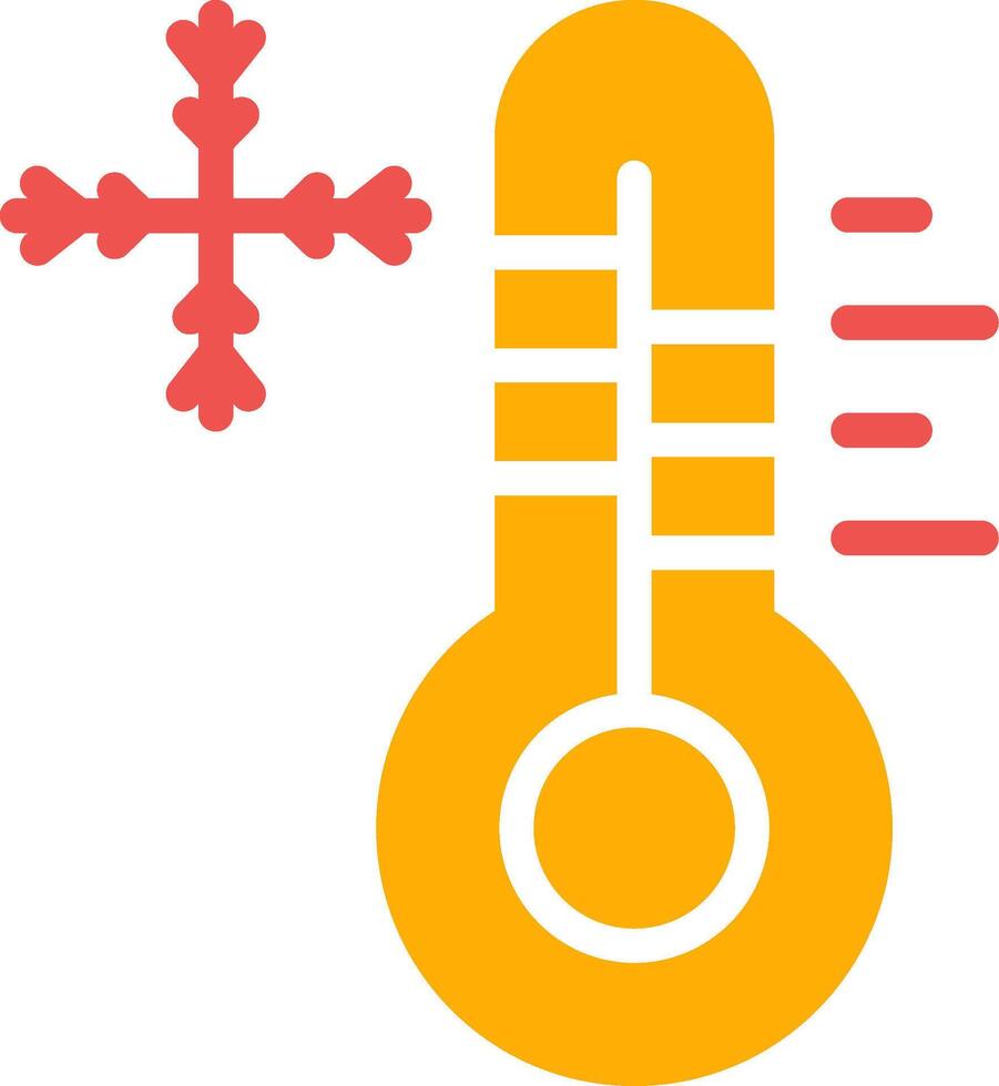 kalt Temperatur kreativ Symbol Design vektor