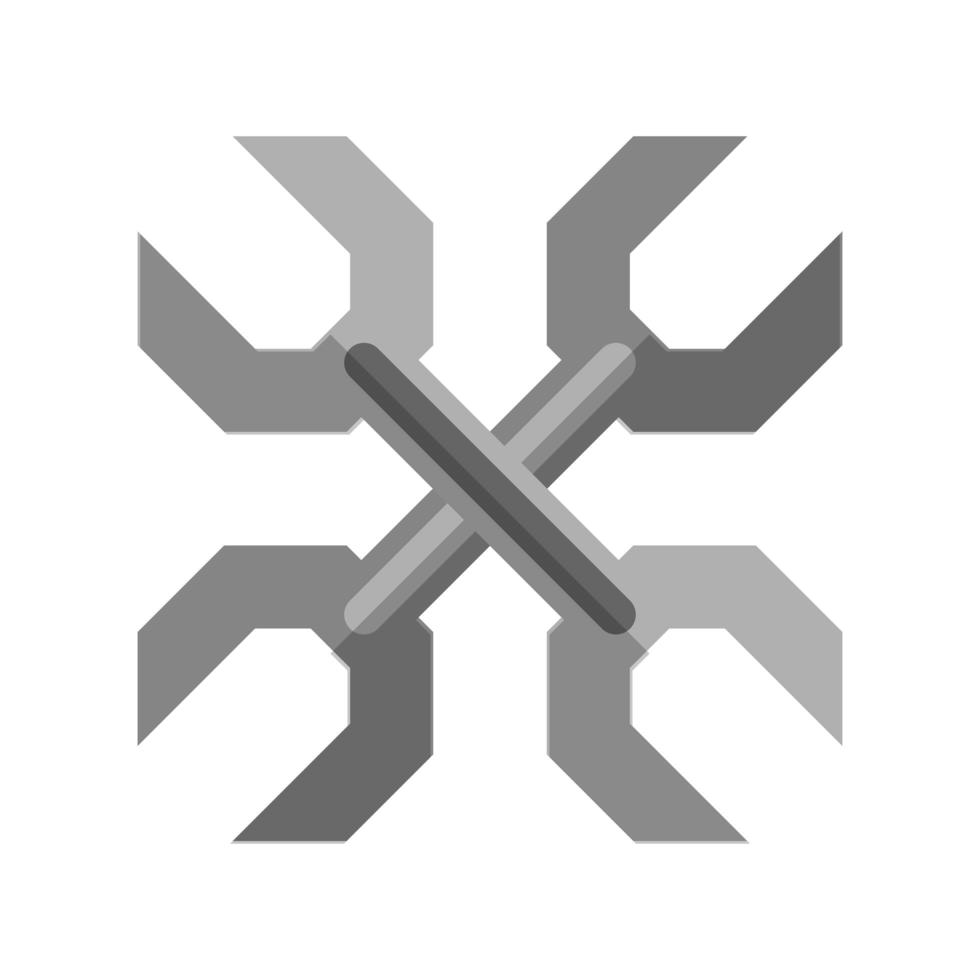 Symbol für Schraubenschlüsselwerkzeuge vektor