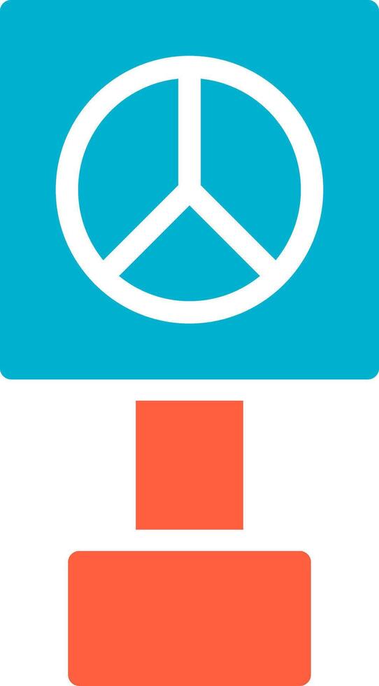 Peace-Zeichen kreatives Icon-Design vektor