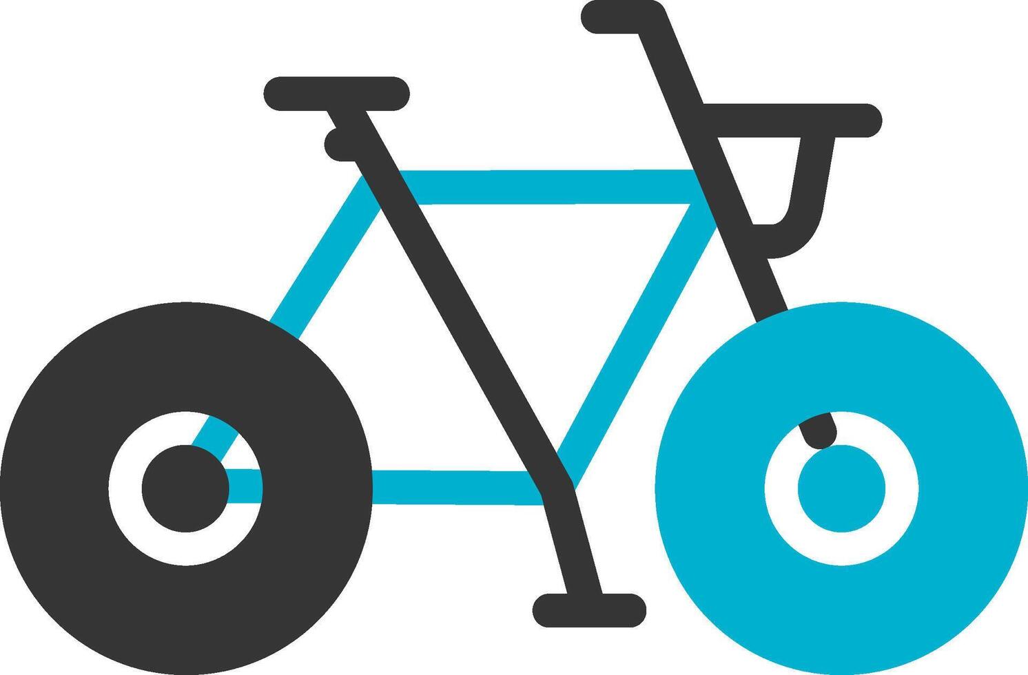 Fahrrad kreatives Icon-Design vektor