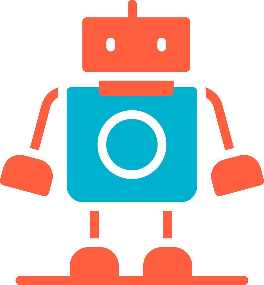 Roboter kreatives Icon-Design vektor