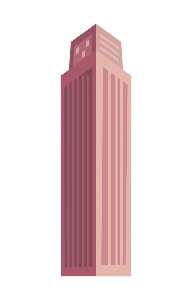 Metropole Wolkenkratzer rosa vektor