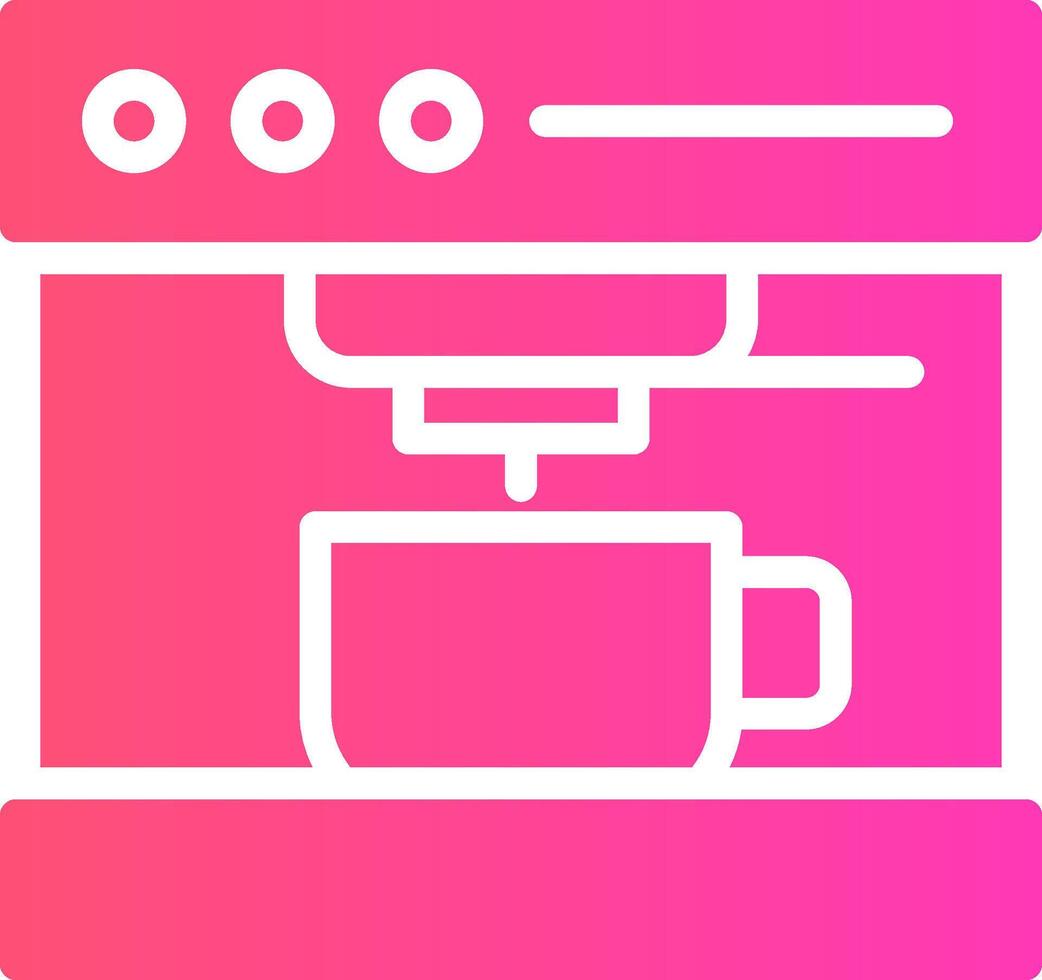 Kaffeemaschine kreatives Icon-Design vektor