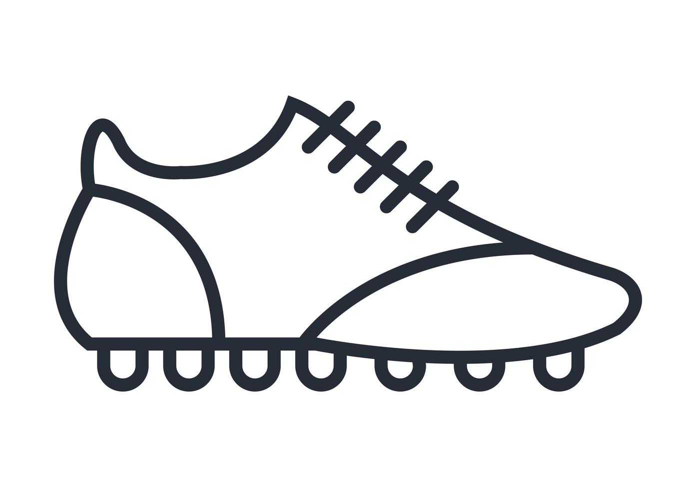 Fußballschuh-Liniensymbol vektor