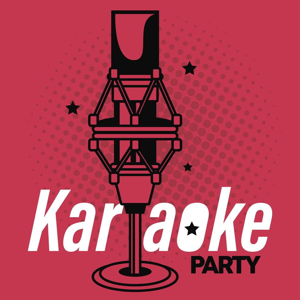 Karaoke-Party-Mikrofon vektor
