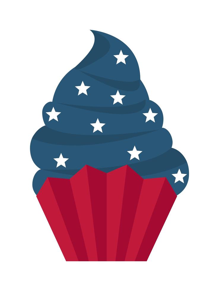 usa cupcake bakverk vektor