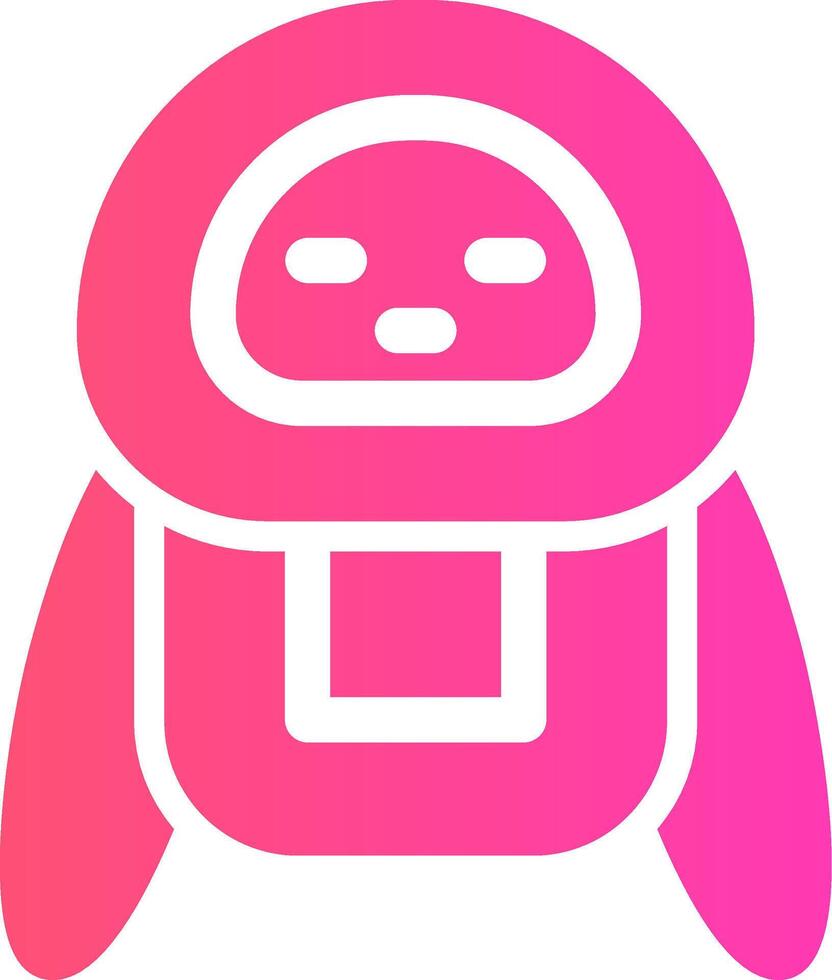 Roboter kreatives Icon-Design vektor