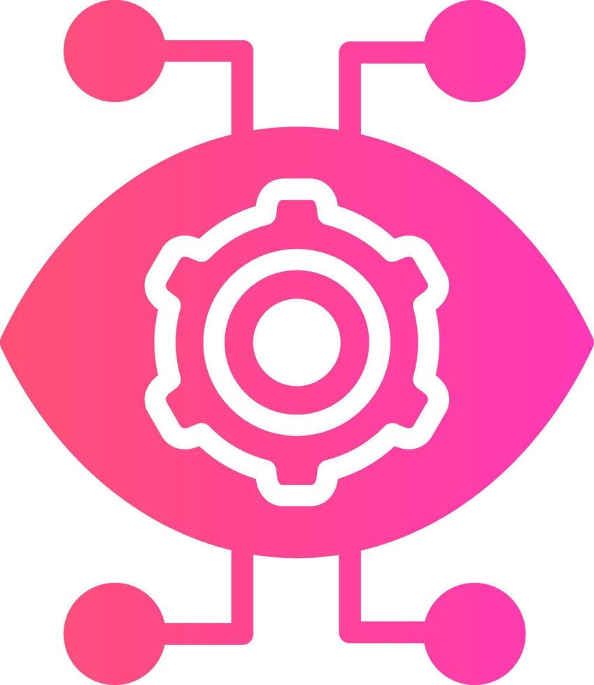 Robotik Auge kreativ Symbol Design vektor