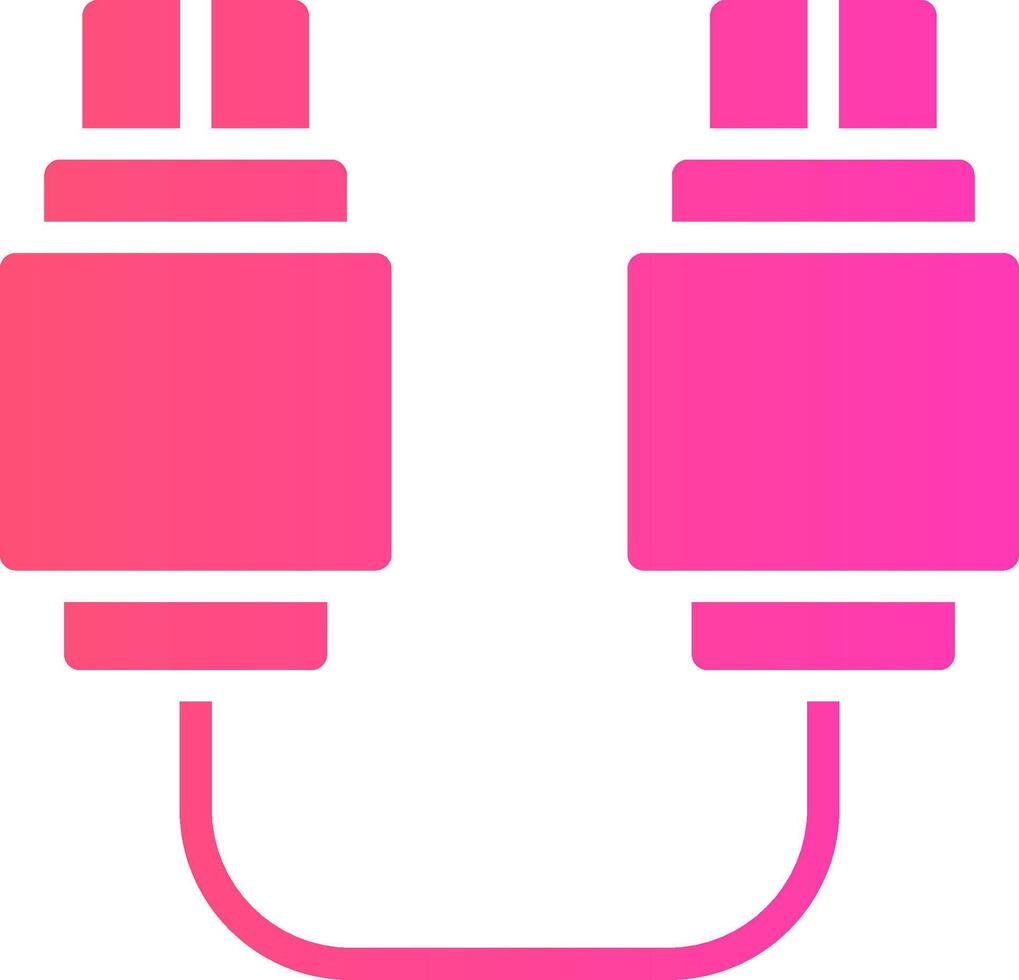 USB-Verbindung kreatives Icon-Design vektor
