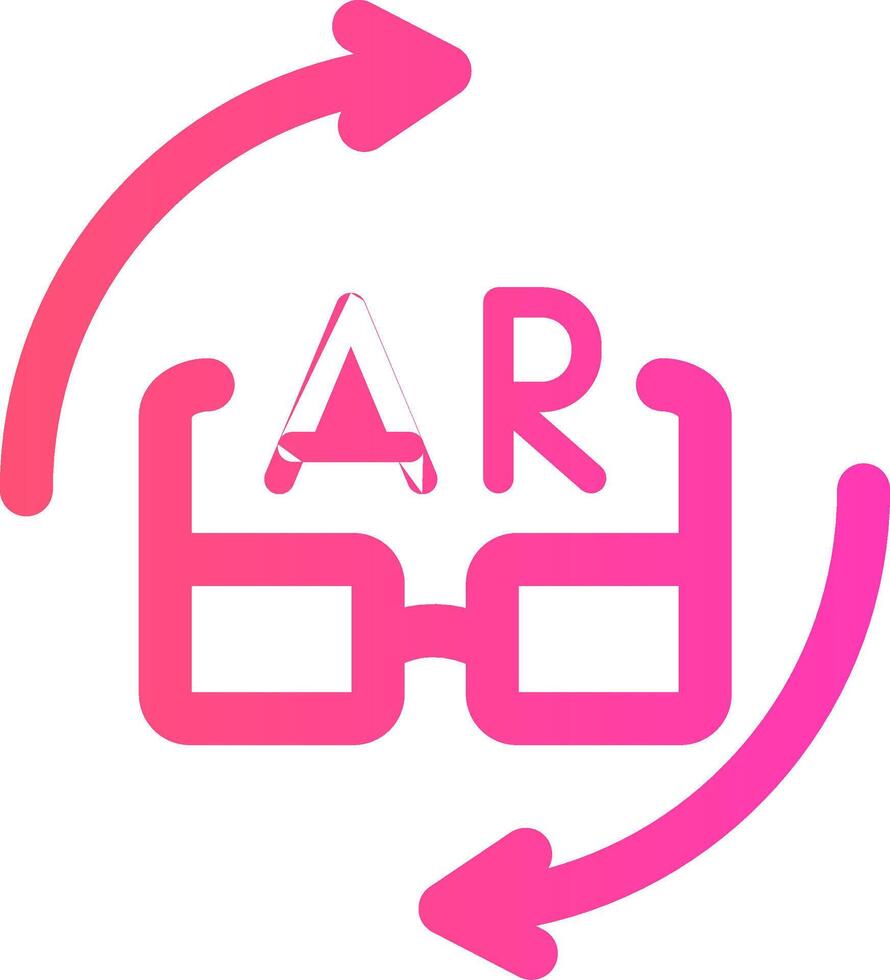 ar Brille kreativ Symbol Design vektor