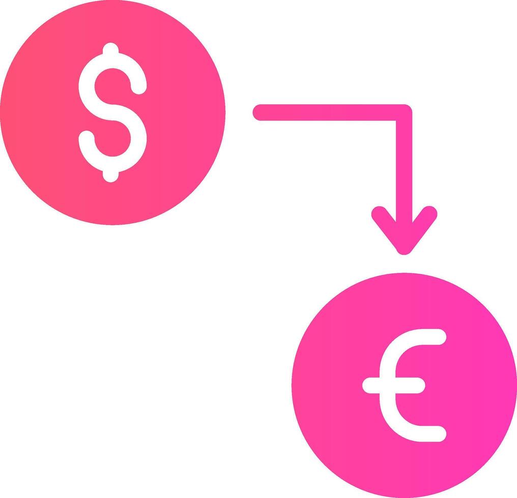 Währung Austausch kreativ Symbol Design vektor