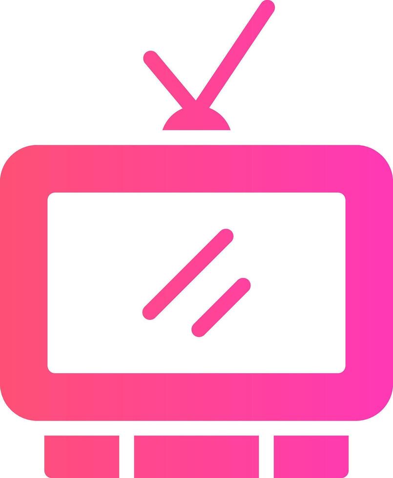 kreatives Icon-Design für das Fernsehen vektor