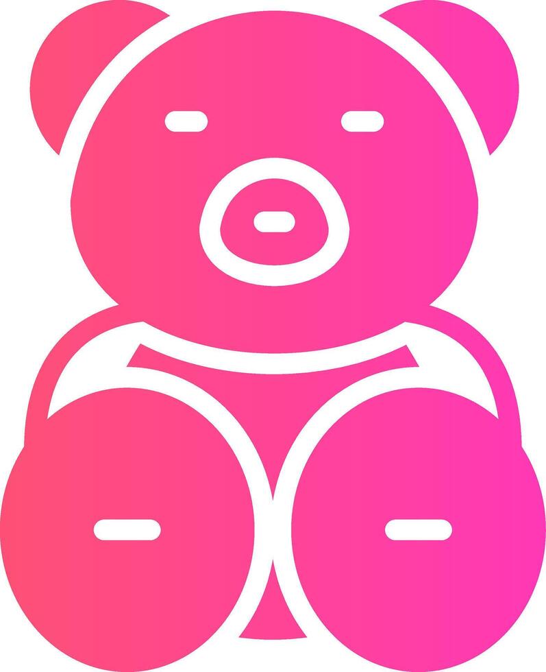 Teddy Bär kreativ Symbol Design vektor