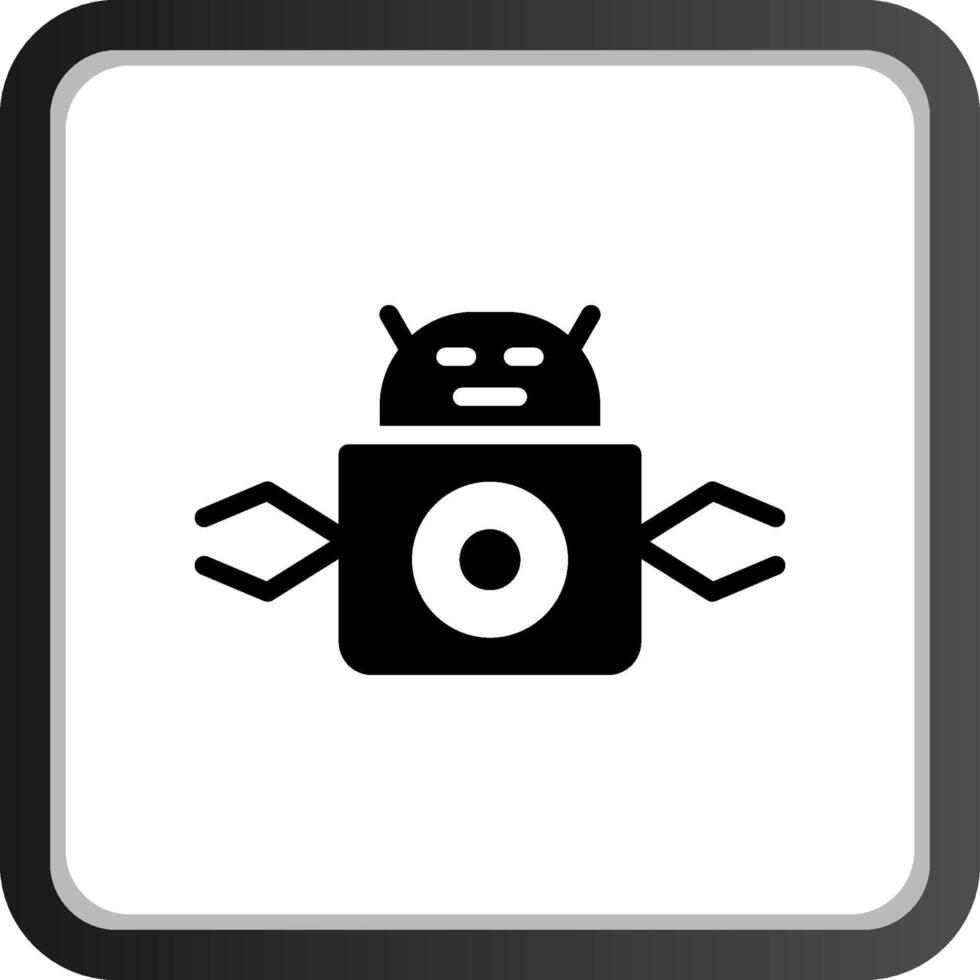 Roboter kreatives Icon-Design vektor