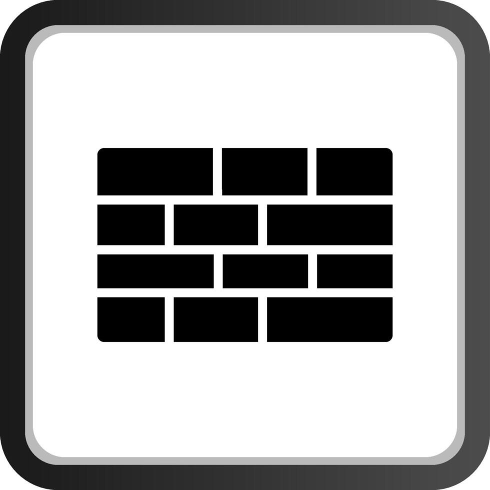 Backsteinmauer kreatives Icon-Design vektor