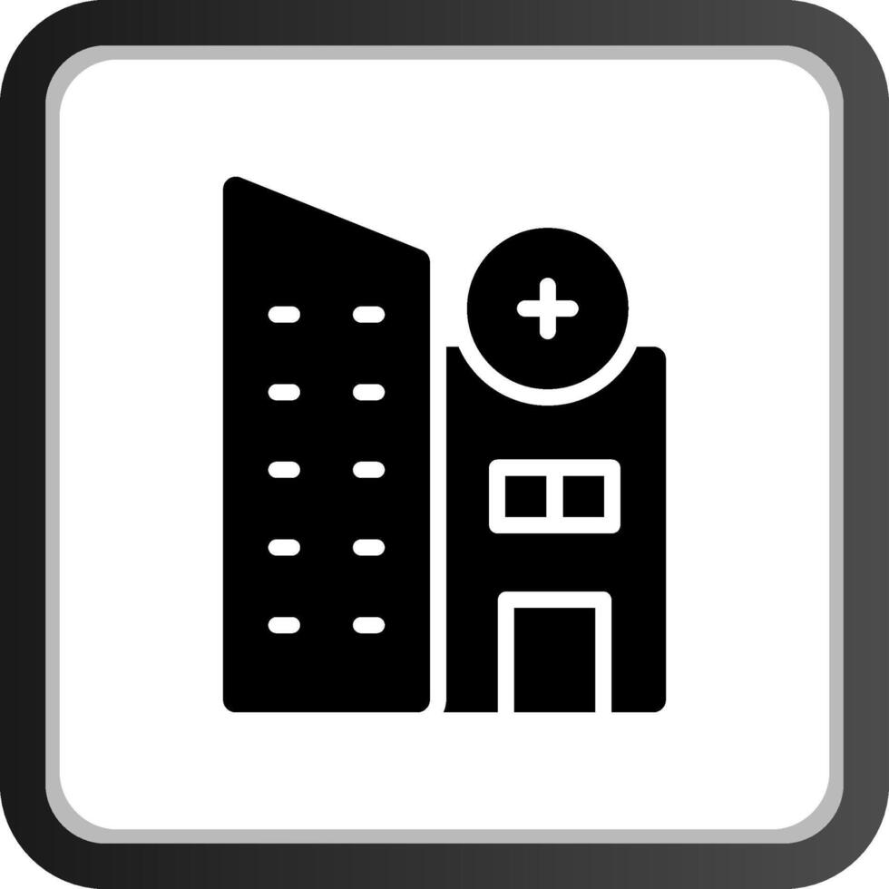 kreatives Icon-Design für Krankenhausimmobilien vektor