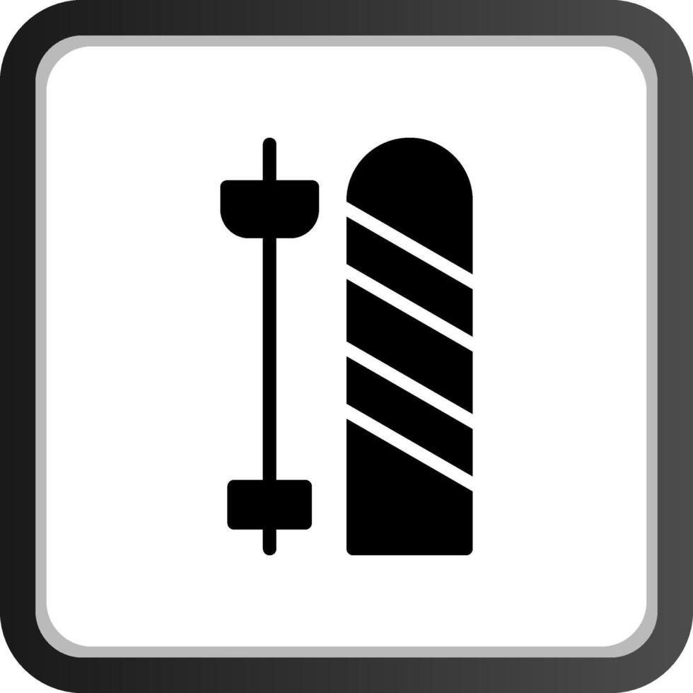 Ski kreatives Icon-Design vektor