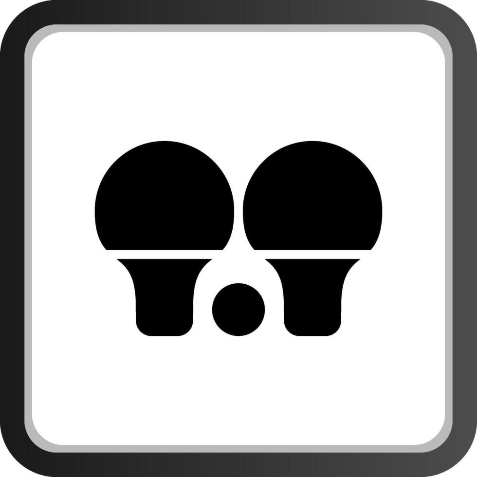 ping pong kreativ ikon design vektor