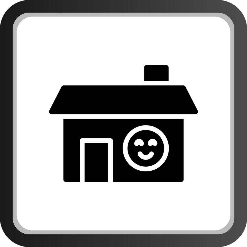 glücklich Zuhause kreativ Symbol Design vektor