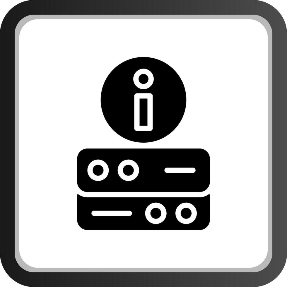 Server die Info kreativ Symbol Design vektor