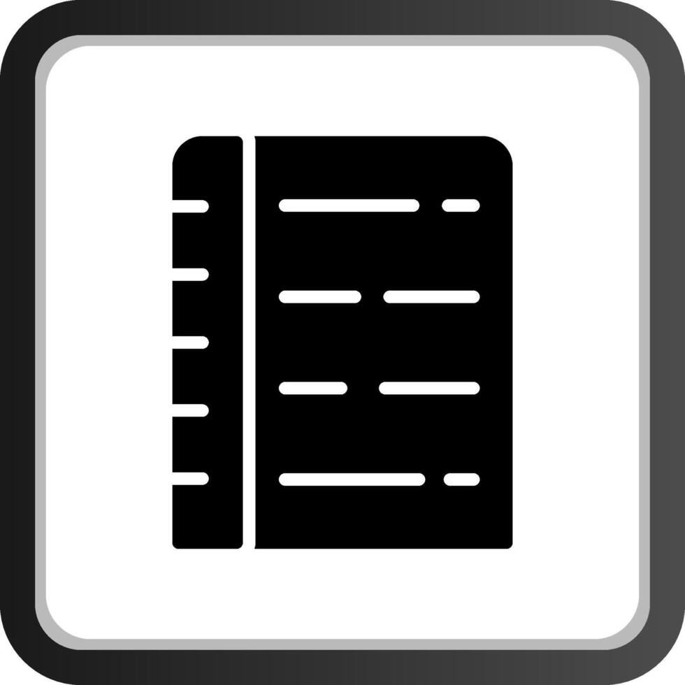 Notizbuch kreatives Icon-Design vektor