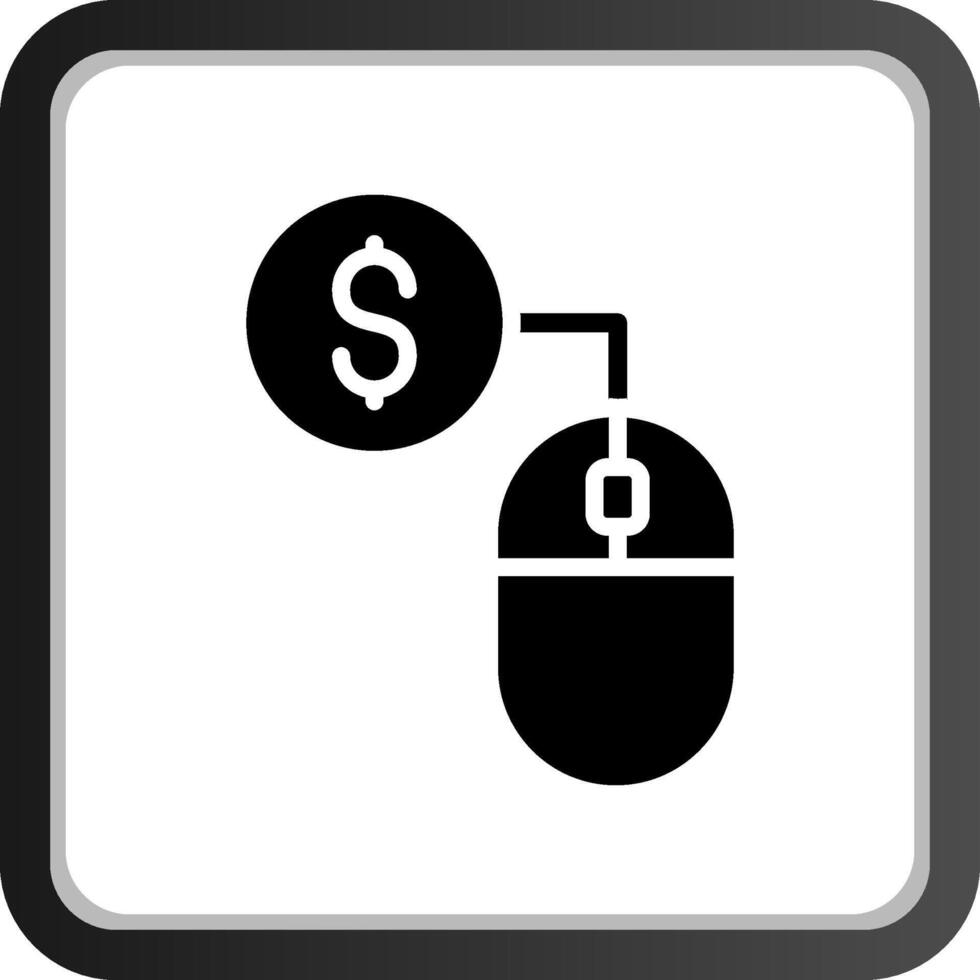 Pay-per-Click-kreatives Icon-Design vektor