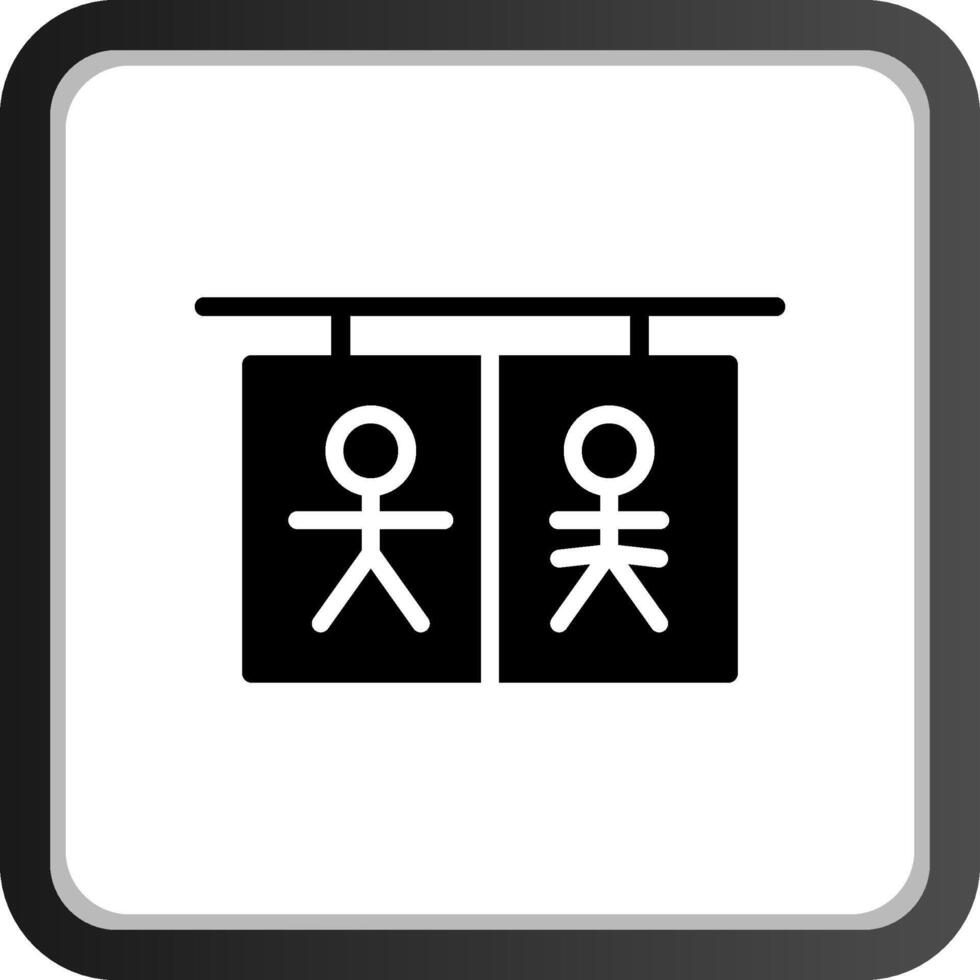 WC kreatives Icon-Design vektor