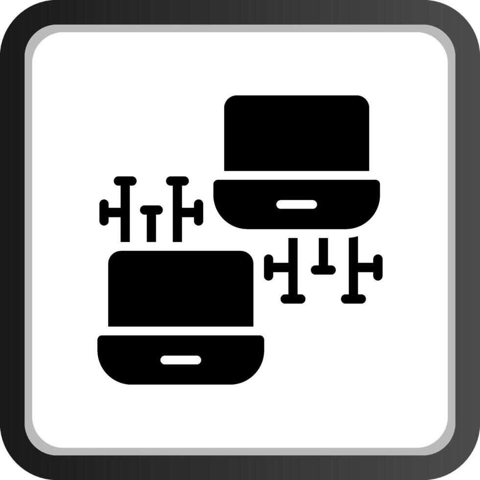 Netzwerk kreatives Icon-Design vektor