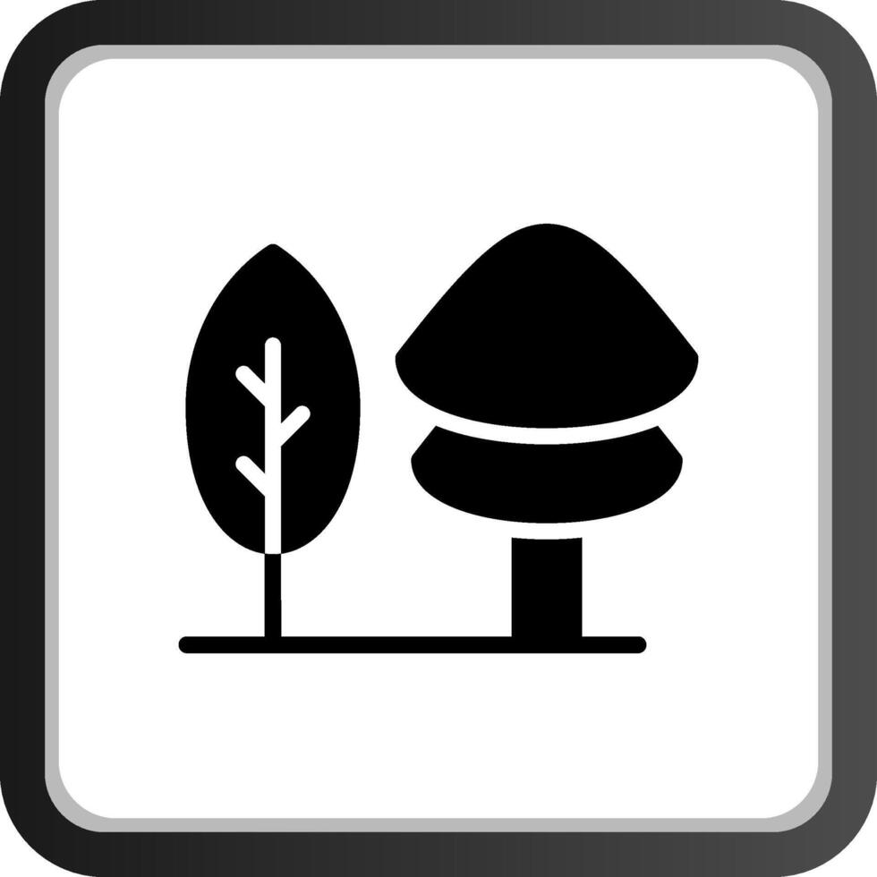 Bäume kreatives Icon-Design vektor