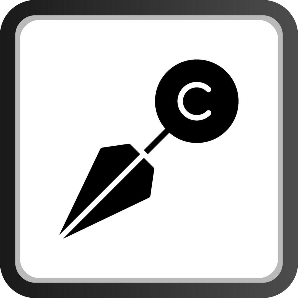 Kunai kreatives Icon-Design vektor