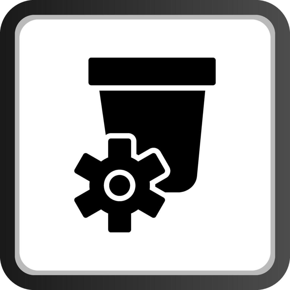 Verschwenden Sie kreatives Icon-Design vektor