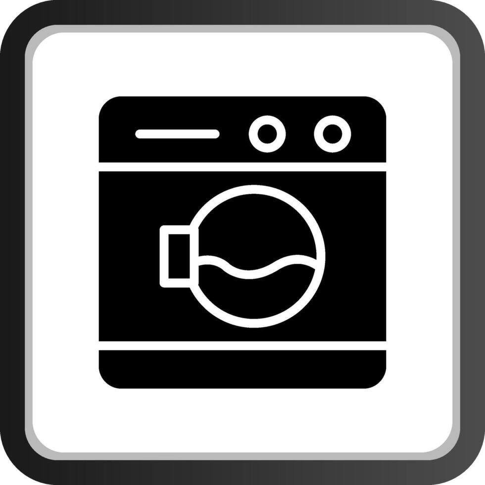 Waschmaschine kreatives Icon-Design vektor