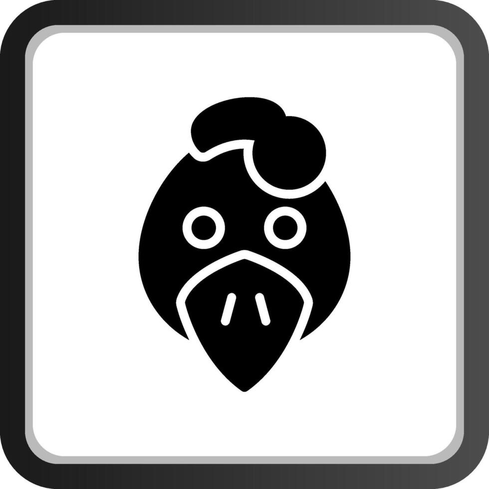 Huhn kreatives Icon-Design vektor