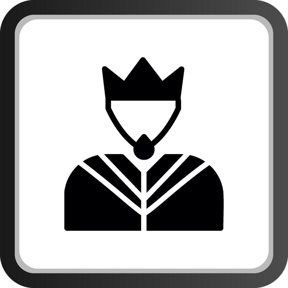 König kreatives Icon-Design vektor