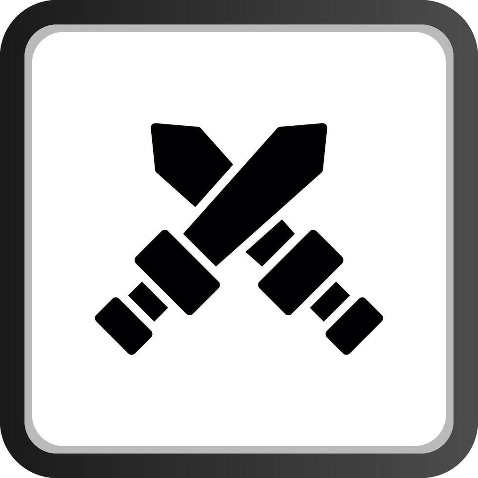 Schwert kreatives Icon-Design vektor