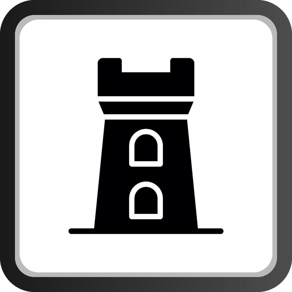 Turm kreatives Icon-Design vektor