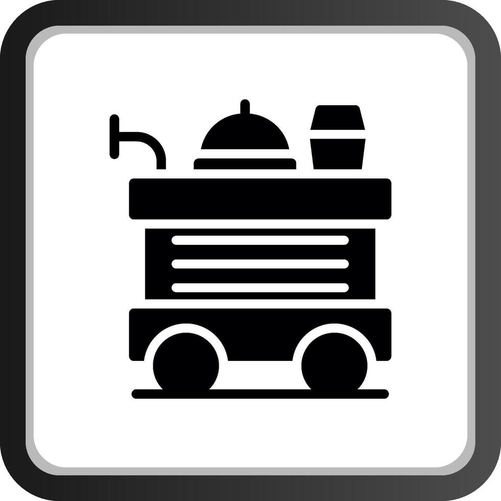 Food Trolley kreatives Icon-Design vektor