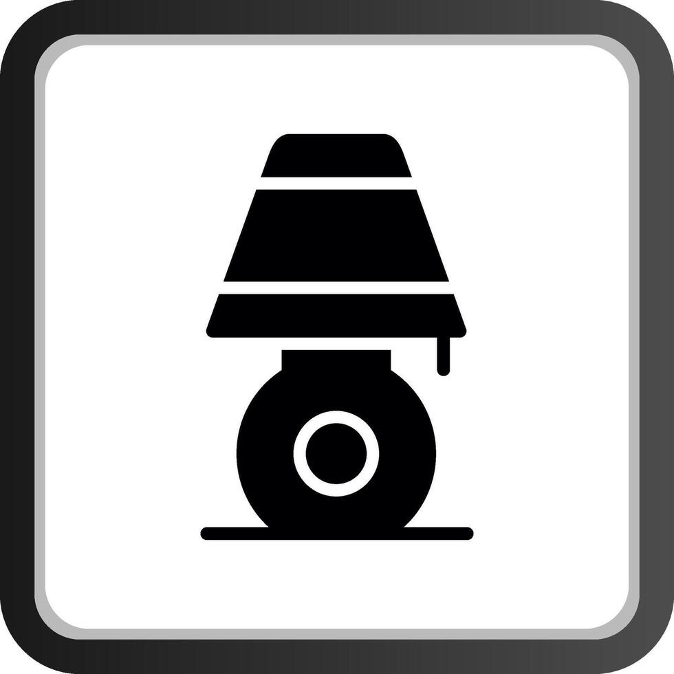 Schreibtischlampe kreatives Icon-Design vektor